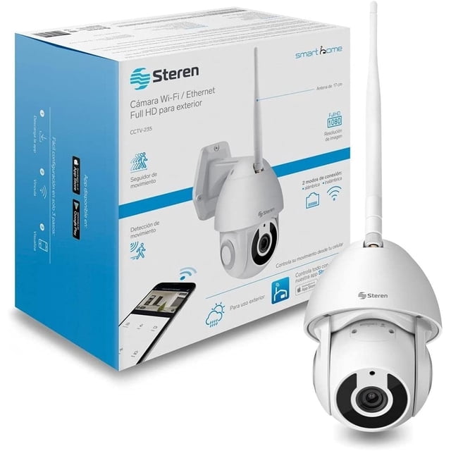Cámara de Seguridad Wi-Fi Full HD 1080p robotizada con seguidor de Movimiento para Exterior Genérico CCTV-235