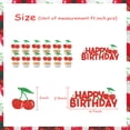 thumbnail image 6 of 25Pcs Red Cherry Cake Toppers Glitter, Fruit Cherry Themed Birthday Cake Decorations Baby Shower Dessert Decor, Sweet Cherry Cake Decor Cherry Sweet Girls 1st 2nd 3rd Birthday Party Supplies, 6 of 6