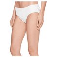 thumbnail image 3 of Michael Kors Swimwear Women's Standard Solid Classic Shirred Bottom, White, 3 of 6