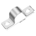 thumbnail image 2 of WASHWEPE Pipe Clamp U Shaped Silver 10Pcs 3.1x0.9x0.04in, 2 of 8
