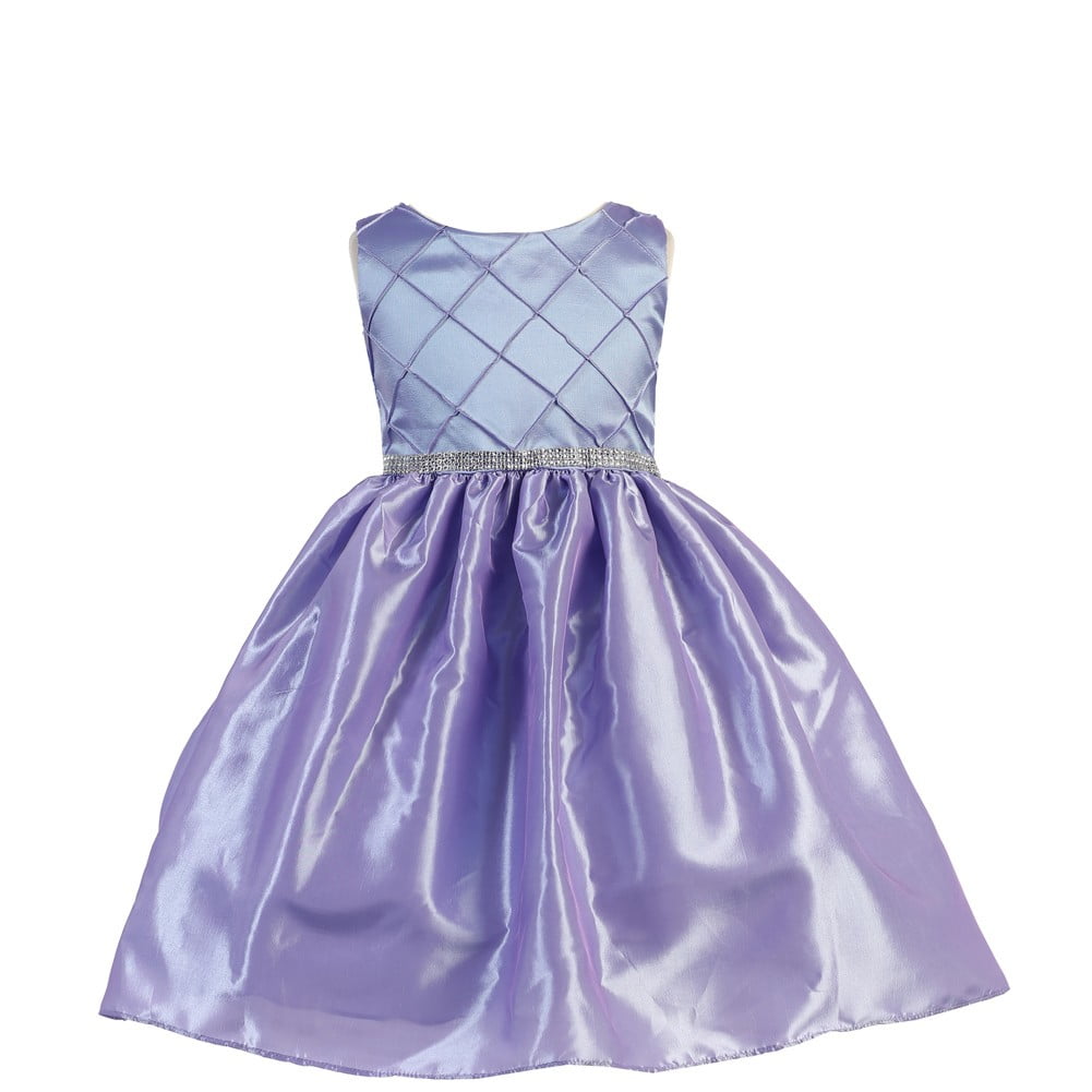 purple and silver flower girl dresses