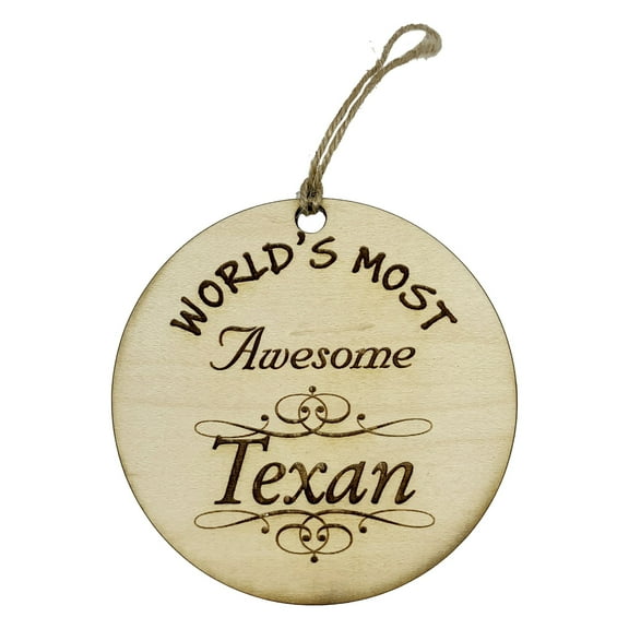 Worlds most Awesome Texan - Ornament