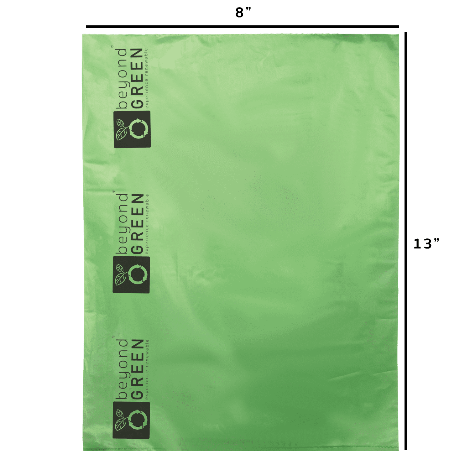 beyondGREEN Sustainable 8 in x 13 in Dog Waste Bags with Roll, 200 Count