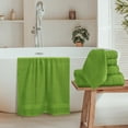 thumbnail image 3 of BELIZZI HOME 8 Piece Towel Set 100% Ring Spun Cotton, 2 Bath Towels 27x54, 2 Hand Towels 16x28 and 4 Washcloths 13x13 - Ultra Soft Highly Absorbent Machine Washable Hotel Spa Quality - Kiwi Green, 3 of 7