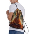 thumbnail image 3 of Drawstring Backpack - Maple Leaf Meditating Chihuahua Splash Proof Small Drawstring Gym Bag for Women Men, Cinch Sports String Bag Backpack for Travel Swimming Beach, 3 of 8
