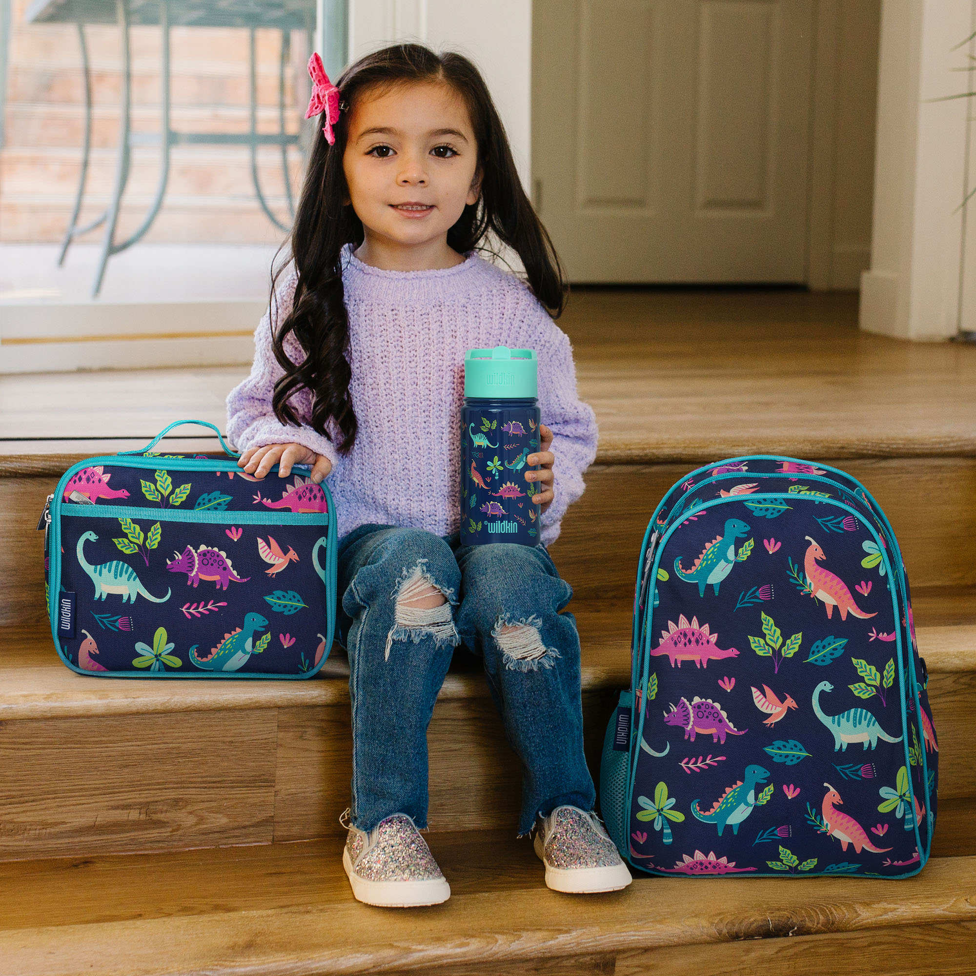 Mochila escolar y de viaje Wildkin para niños y niñas de 15 pulgadas (Dino Pals) 8