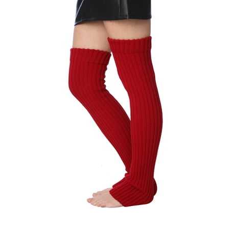 

Isadora Paccini Women s Extra Long Ribbed Knit Leg Warmers LW49-CRANBERRY