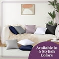 thumbnail image 3 of CIRCLESHOME Throw Pillow Protectors - 100% Cotton Breathable Pillowcases - 18 X 18 Square Pillowcases - Protects Pillows from Dirt, Dust and Debris (Square Pillow - 4 Pack- 18x18), 3 of 9