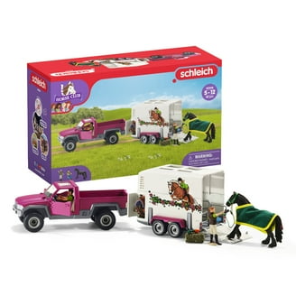 SCHLEICH FARM WORLD 42503 - Cofanetto per tour del veterinario in fattoria, 12 pezzi, con animali da fattoria, veicolo e veterinario-giocattolo dettagliato e durevole, divertente e pedagogico per