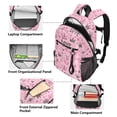 thumbnail image 5 of JIALIOU 14" Laptop Backpack Waterproof Airline Approved Stylish Casual Daypack for Travel Business College Work, Doodle Love Hearts Crowns, 5 of 8