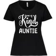 thumbnail image 3 of Inktastic Gift for Aunts | One of a Kind Auntie (white) Women's Plus Size T-Shirt, 3 of 5