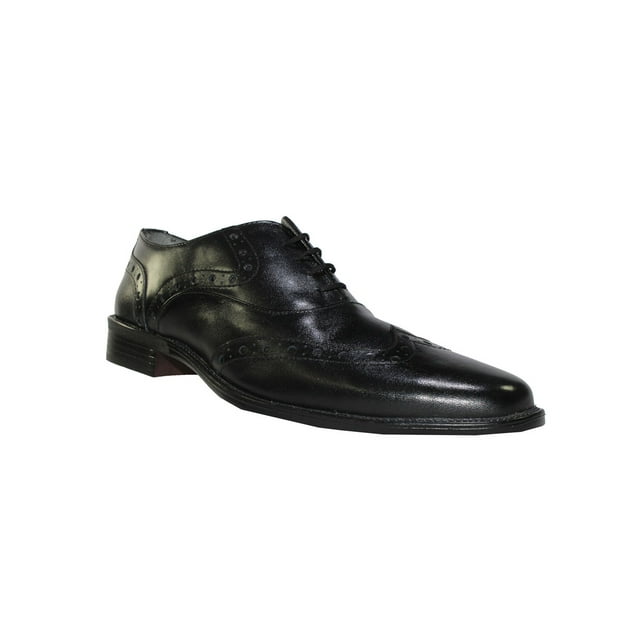 ZAPATO VESTIR CASUAL BOSTONIANOS LEON HOMBRE CABALLERO NEGRO BORREGO B60301 Leon B60301