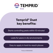 Temprid Dust Insect Killer Dust 1 lb | Crack and Crevice Insecticide | Targeted Indoor Void Treatment | Control Ants, Spiders, Roaches, and Other Listed pests