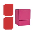 thumbnail image 4 of S SERENABLE Boîte pour Jeu de Cartes Étui pour Jeu de Cartes Jeu de Collection avec Séparateurs Boîte de Rangement pour Cartes Rouge Rose, 4 of 9