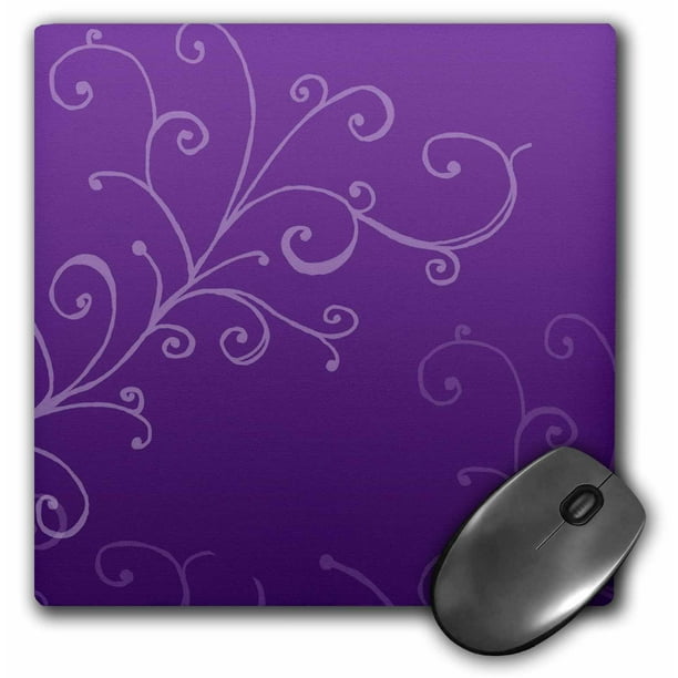 3dRose Stylish Swirl Purple, Mouse Pad, 8 by 8 inches - Walmart.com ...