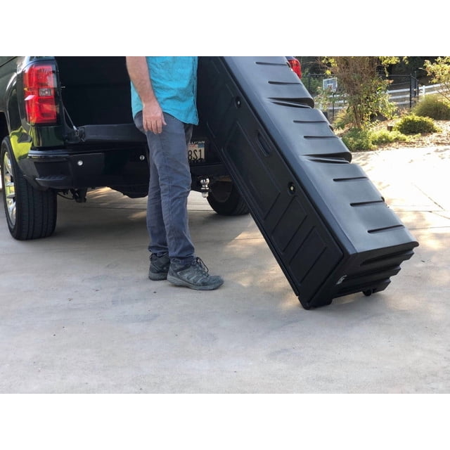 eCoological Cargo Organizer ABSA02 AeroBox; Rear Of The Bed; Black; Linear Low-Density Polyethylene