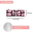 thumbnail image 2 of Balery Heart Plaid Pattern Baby Headbands Hairbands Hair Bow Elastics for Baby Girls Newborn Infant Toddlers Kids, 2 of 4
