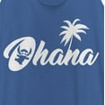 thumbnail image 2 of Women's Lilo & Stitch Ohana Silhouette Racerback Tank Top Royal Blue Heather Medium, 2 of 4