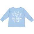 thumbnail image 3 of Inktastic San Diego California Surfing Boys or Girls Long Sleeve Toddler T-Shirt, 3 of 5