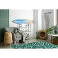 thumbnail image 3 of 4' x 6' Simply Daisy Seaweed Beach Style Chenille Area Rug, Kelly Green, 3 of 4