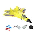 thumbnail image 3 of Avión RC Avión de control remoto Regalo de cumpleaños con luz con estabilizador giroscópico de juguete Adultos Niños Niñas Niños Principiantes Amarillo, 3 of 10