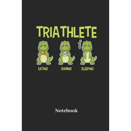 Kindle Sleep Cover Triathlete Eating Gaming Sleeping Notebook : Liniertes Notizbuch Für Dinosaurier, Urzeit Und Fossilien Fans - Notizheft, Klatte Für Männer, Frauen Und Kinder ()