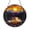 Acrylic 3.5 Inch, variant on Mountain Sunset Campfire Stained Glass Window Suncatcher, Outdoor Adventure Art Hanging Decor