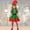 Green, variant on Teen Christmas Outfits Girls Short Sleeve Christmas Elf Dress Girls Hat Sets Party Dress Up Girls Christmas Outfit 14-15 Years