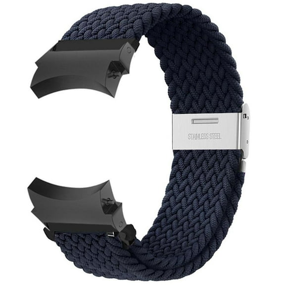 Fulsaxad No Gap 20mm Braided Bands for Samsung Galaxy Watch 6 4 5 Band 40mm 44mm/Galaxy Watch 4 6 Classic Band 42mm 46mm 43mm 47mm/Watch 5 Pro Band 45mm, Stretchy Nylon Sport Strap for Women Men