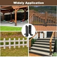 thumbnail image 4 of Supports de Base en Acier Réglables Robustes pour Colonnes en Bois - Ensemble de 8 avec Accessoires d'Installation, Idéal pour Terrasse, Porche et Supports de Pergola, 4 of 7