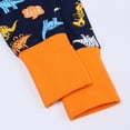 thumbnail image 6 of FUNDUFI Toddler Boys Romper Bodysuit Long Sleeve Cute Cartoon Dinosaur Printed Pajamas Romper Soft Loose Fit Sleepwear Jumpsuit Suitable For Dailywear, 6 of 8