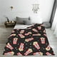 thumbnail image 5 of Balery Popcorn Manta de Felpa Suave y Acogedora – Cobija de Franela Aterciopelada para Cama, Lavable y Cálida para Sofá, Mascotas, Transpirable-50"x40", 5 of 7