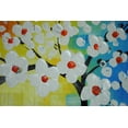 thumbnail image 3 of Hand Painted Flower Oil Painting Cherry Blossom Canvas Wall Art Framed Wall Decoration For Livingroom Bedroom Ready to Hang, 3 of 9