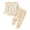 Beige, variant on GYRATEDREAM Toddler Girls 2 Piece Outfits Ruffle Long Sleeve Pullover Sweatshirts and Sweatpants Fall Clothing Sets