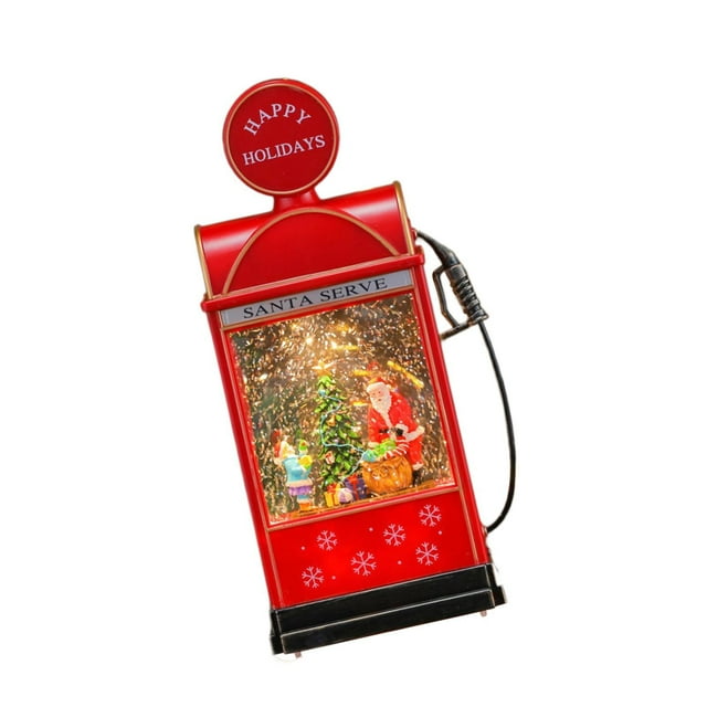 Siruishop Christmas LED Lantern Glittering Home Decoration for Parties Table Fireplace Santa Kids