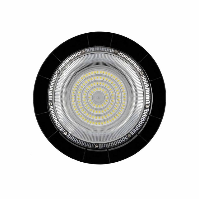 Reflector Led Luminaria Redondo 100w 6500k Negro 12000lm negro 100w