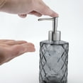 thumbnail image 3 of Unique Bargains 1 Pc Elegant Soap Pump Dispenser for Bathroom 11.15oz Gray Silver Tone, 3 of 6