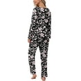 thumbnail image 5 of Anygrew Women's Pajamas Set Long Sleeve Shirts and Long Pants 2 Piece Pjs Sleepwear with Pockets, 5 of 7