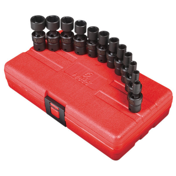 Sunex 1814 12-Piece 1/4 in. Drive Metric Universal Impact Socket Set -  Walmart.com