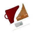 thumbnail image 2 of pitrice Flûte Portable Marron en Bambou Naturel Instrument à Vent Son pour Main Gauche, 2 of 8