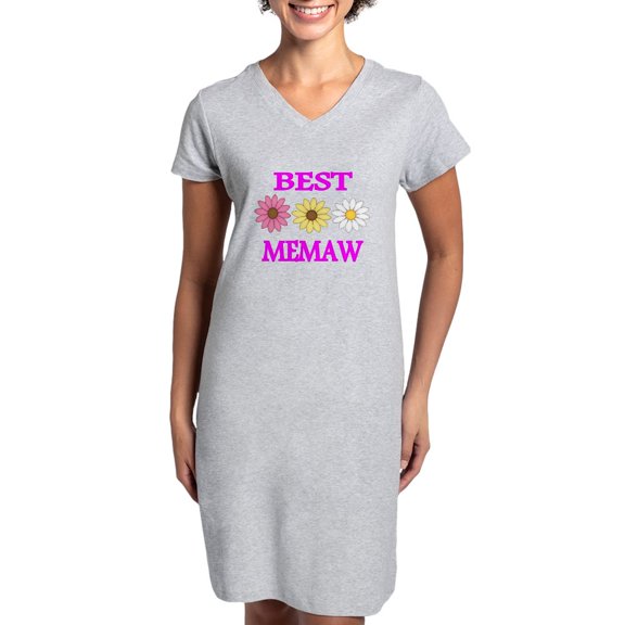 CafePress - BEST MEMAW WITH FLOWERS 2 - Women's Nightshirt