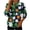 32#Multicolor, variant on Hxlamzoo St. Patrick's Day Cat Sweatshirt for Women - Irish Shamrock Rainbow Print Zip-Up Long Sleeve Pullover