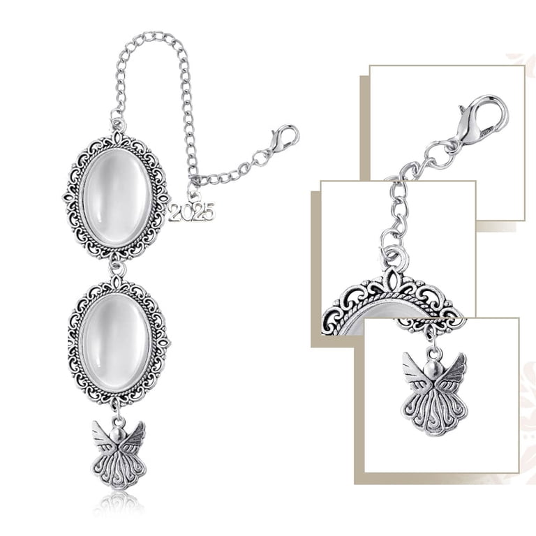 PH PandaHall Graduation Cap Photo Charms - 16 Pcs Memorial Photo Pendants For Tassel & DIY Jewelry
