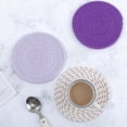 thumbnail image 1 of Cqxid Placemat Under $10 3PCS Place Mat Thickened Tray Mat Insulation Kit Kettle Mat Bowl Mat Insulation Round Mat Kitchen Restaurant And Bar, 1 of 8