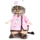 thumbnail image 1 of Disfraz de enfermera para perro y gato, ropa de enfermera para mascotas, pantalones vaqueros de Navidad, ropa (M) brillar Electrónica, 1 of 5