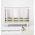 thumbnail image 2 of Bacati - Mod Stripes Crib/Toddler Bed Fitted Sheets 100% Cotton Percale, Green/Yellow/Choc, 2-Pack, 2 of 5