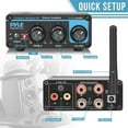 thumbnail image 6 of Pyle PDA20BT - Desktop Audio Amplifier - Compact Mini Blue Series Stereo Power Amplifier (2 x 100 Watt MAX), 6 of 8