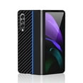 thumbnail image 1 of SaniMore Case for Samsung Galaxy Z Fold 4 7.6" 2022, Carbon Fibre Back Slim Shcokproof Anti-scratch 360°All-around Protective Drop Resistant Case for Samsung Galaxy Z Fold 4 7.6" 2022, Blue, 1 of 5