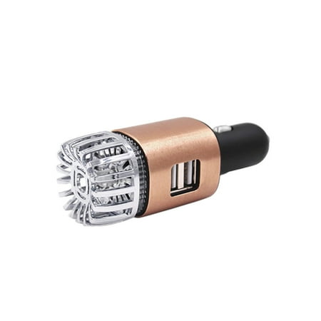 Dual Quad Air Cleaner - 2 in 1 Car Dual USB Fresh Air Ionic Purifier Oxygen Bar Ozone Ionizer Cleaner