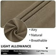 thumbnail image 4 of Cortinas de lino natural con textura y ojales para cocina, sala de estar, dormitorio, estilo rústico, 94 x 137 cm, 2 paneles, 4 of 8